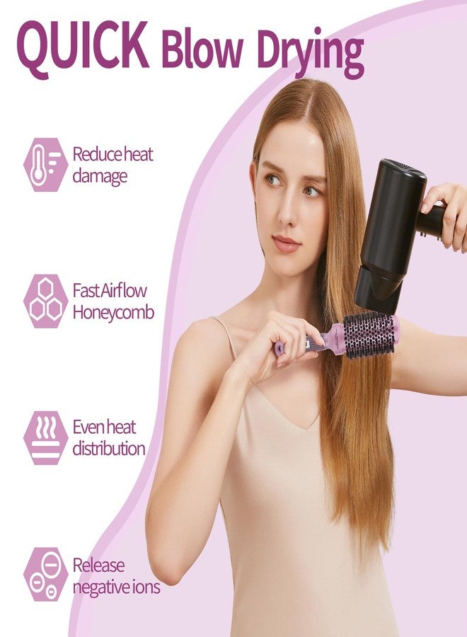 FIXBODY Round Barrel Anti-Static Hair Brush with Boar Bristles, Nano Thermal Ceramic Coating & Ionic Tech for Hair Blow Drying, Styling, Curling, Straightening (3.0 inch) - Image 4